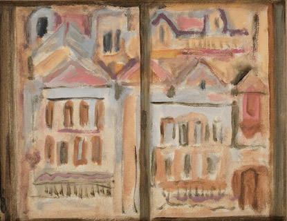 203 vue ville par la fen�tre