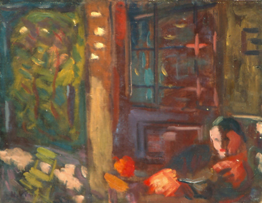 253 lecture sous la veranda(nuit)