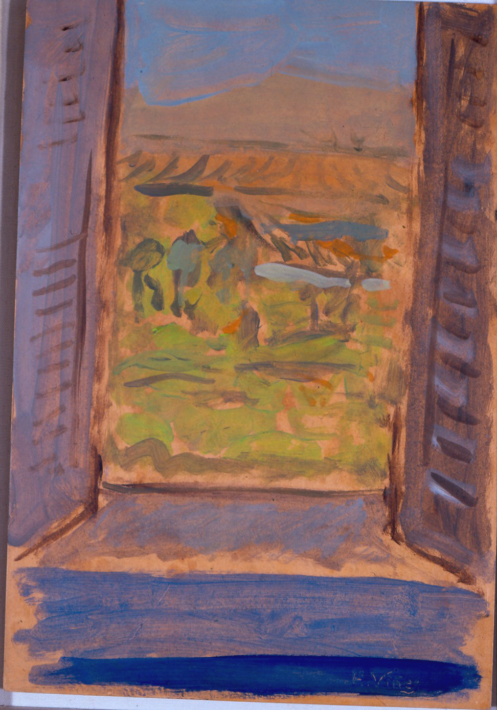 258 paysage de la fen�tre