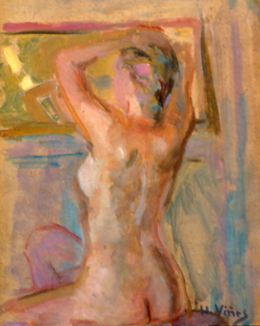 285 nu se coiffant 1