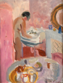 220 nu � la toilette