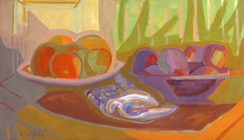 Nature morte aux deux coupes de fruits