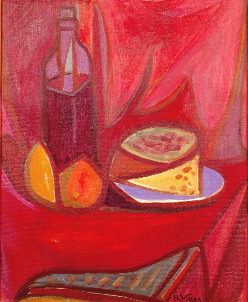 Bouteille et fromage