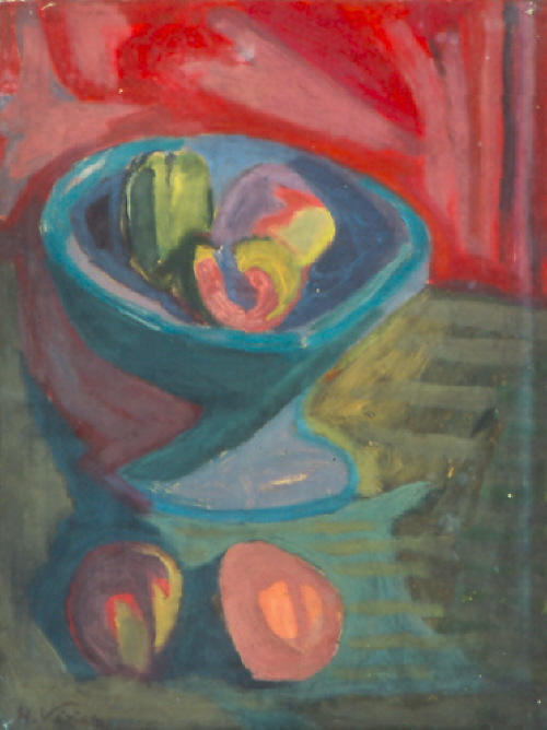 Nature morte � la coupe de fruits